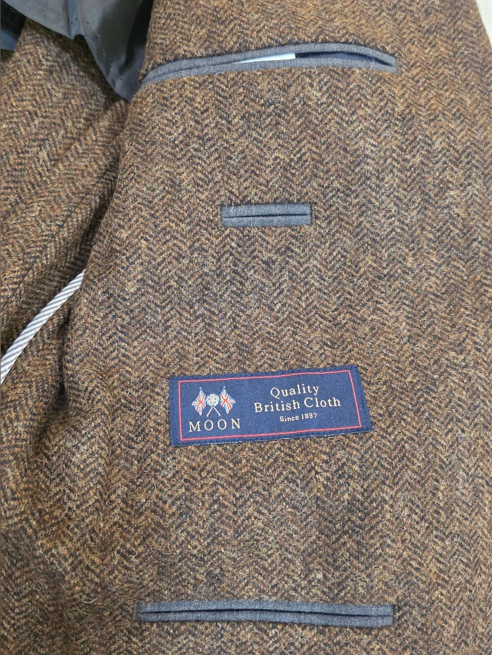 J Crew Blazer Men 40S Ludlow Moon English Jacket Slim Fit  Sport Coat *205 B4